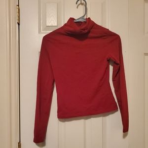 Red Long-sleeve turtleneck